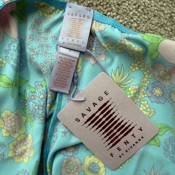 NWT Savage X Fenty Mod Poppy Unlined Lace Balconette Bra, 32DD & Short, M - Picture 10 of 10